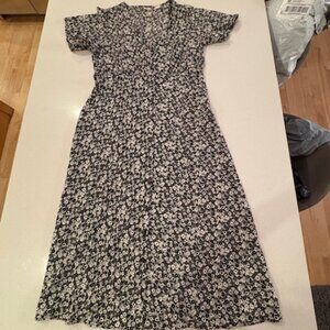 Levi's Button Up Floral Maxi Dress, XL, Like New